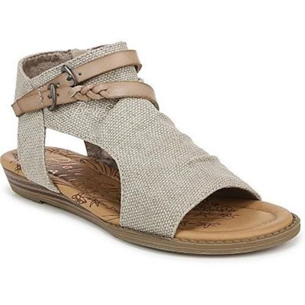 Girl's Blowfish Malibu Kids Blumoon Taupe Strappy Open Toe Sandals Sz 6